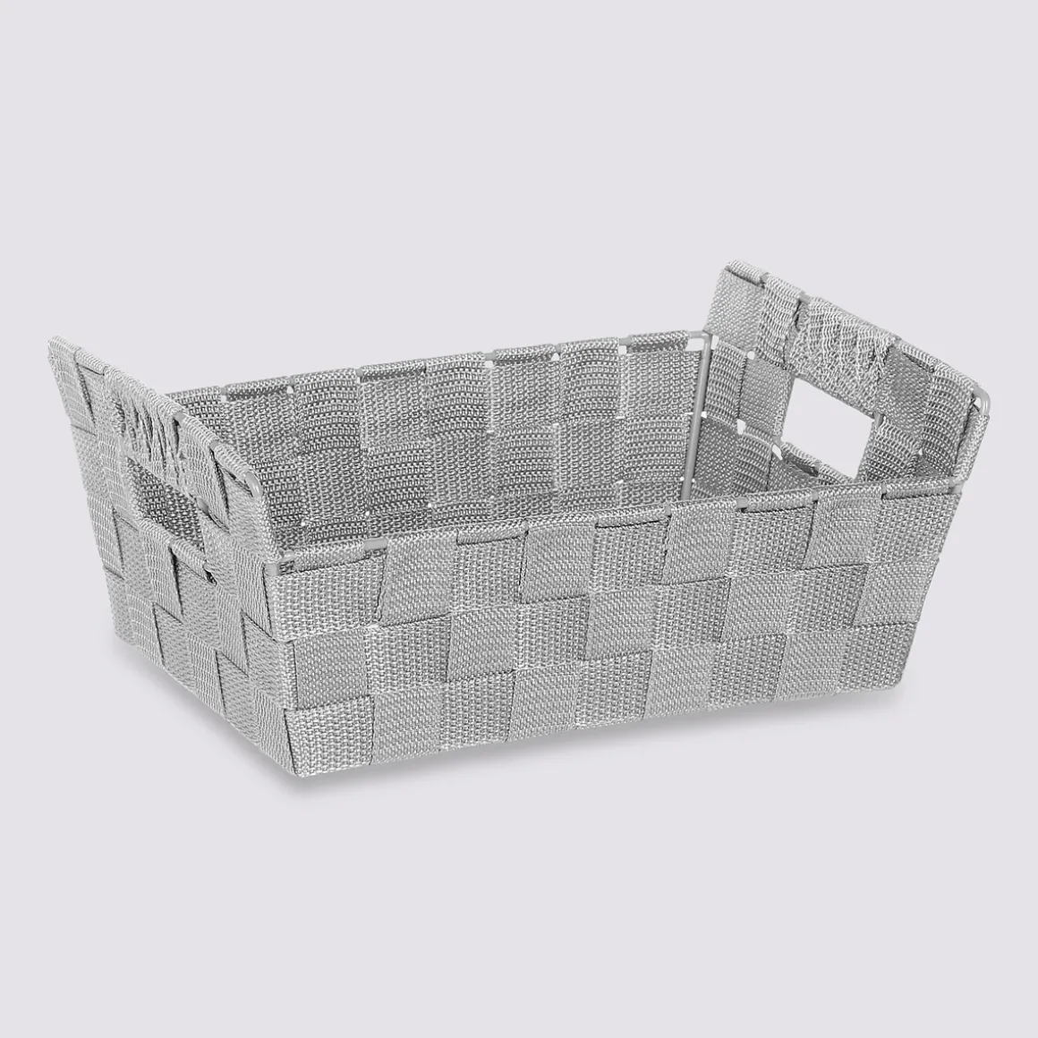 Panier de rangement bisauté, Gris