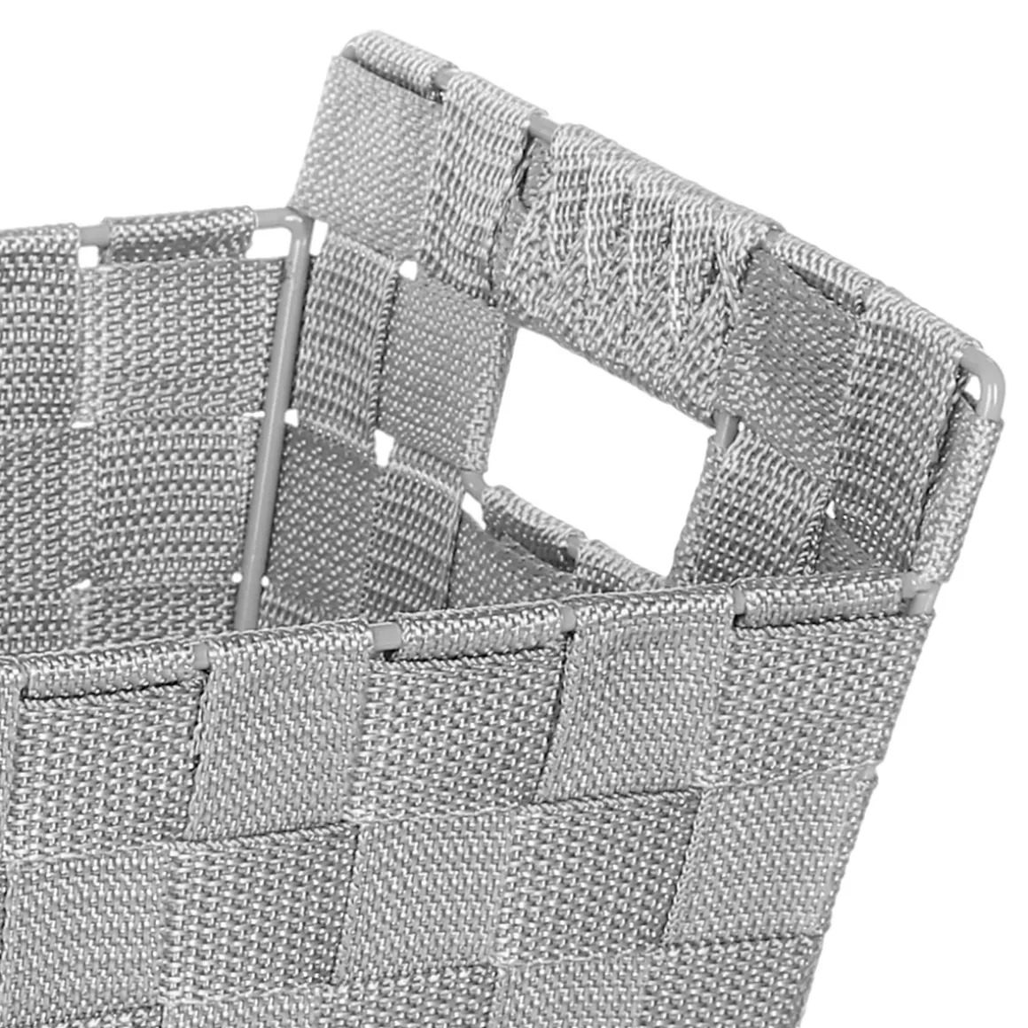 Panier de rangement bisauté, Gris