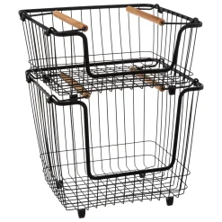 Panier en métal empilable, Grand format