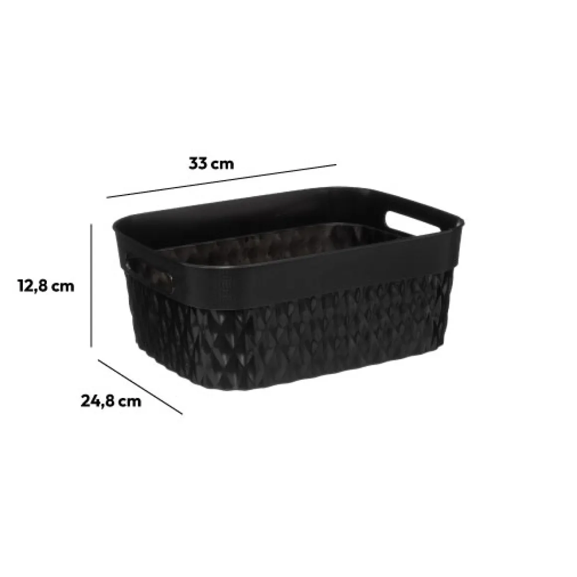 Panier en plastique 8,5L - Noir