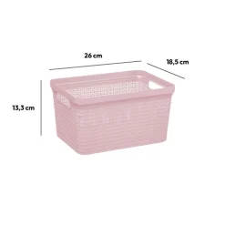 Panier en plastique 5L - Rose