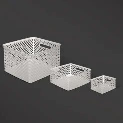 Panier en plastique 19L, Blanc