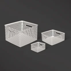 Panier en plastique 11L, Blanc