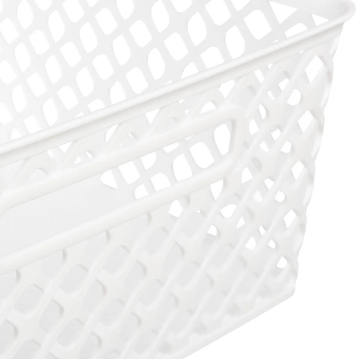 Panier en plastique 11L, Blanc