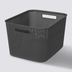 Panier en plastique 19L, Gris anthracite
