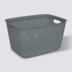Panier en plastique 17L, Gris