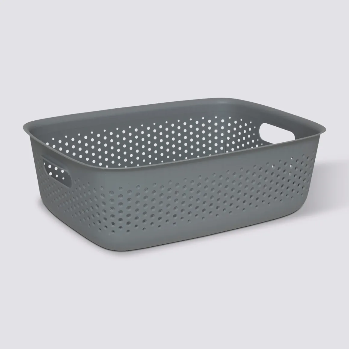 Panier en plastique 10L, Gris