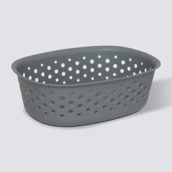 Panier en plastique 0,8L, Gris