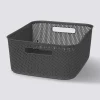 Panier en plastique 11L, Gris anthracite