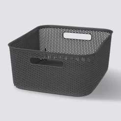 Panier en plastique 11L, Gris anthracite