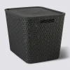 Panier en plastique 28L, Noir