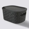 Panier en plastique 2,3L, Noir