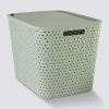 Panier en plastique 28L, Sauge