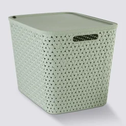 Panier en plastique 28L, Sauge