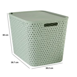 Panier en plastique 28L, Sauge