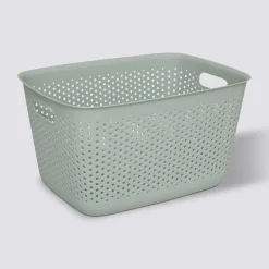 Panier en plastique 17L, Sauge