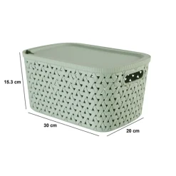 Panier en plastique 6,7L, Sauge