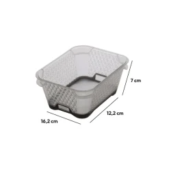 Panier en plastique 1,3L -Taupe