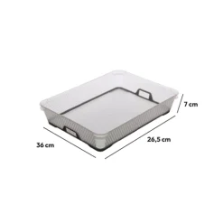 Panier en plastique 6,7L -Taupe