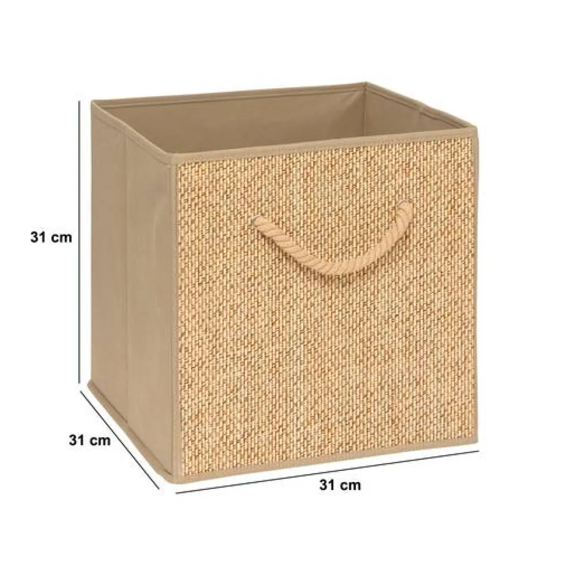 Panier, l.31 cm, Beige