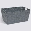 Panier, L.38 cm, Gris