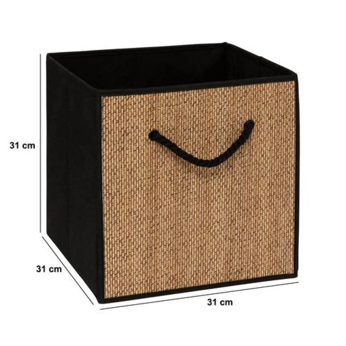 Panier, l.31 cm, Noir