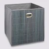 Panier latte bambou 31x31cm, Gris