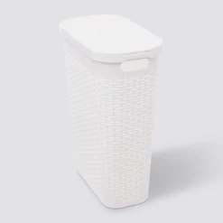 Panier linge 40L, Blanc