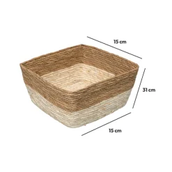 Panier paille 31x15 cm, Naturel