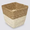 Panier paille 31x31 cm, Naturel