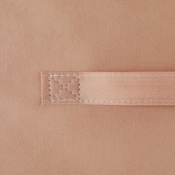 Panier tissu lanière 31x31 cm, Rose blush