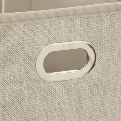 Panier tissu 15x31 cm, Beige chiné