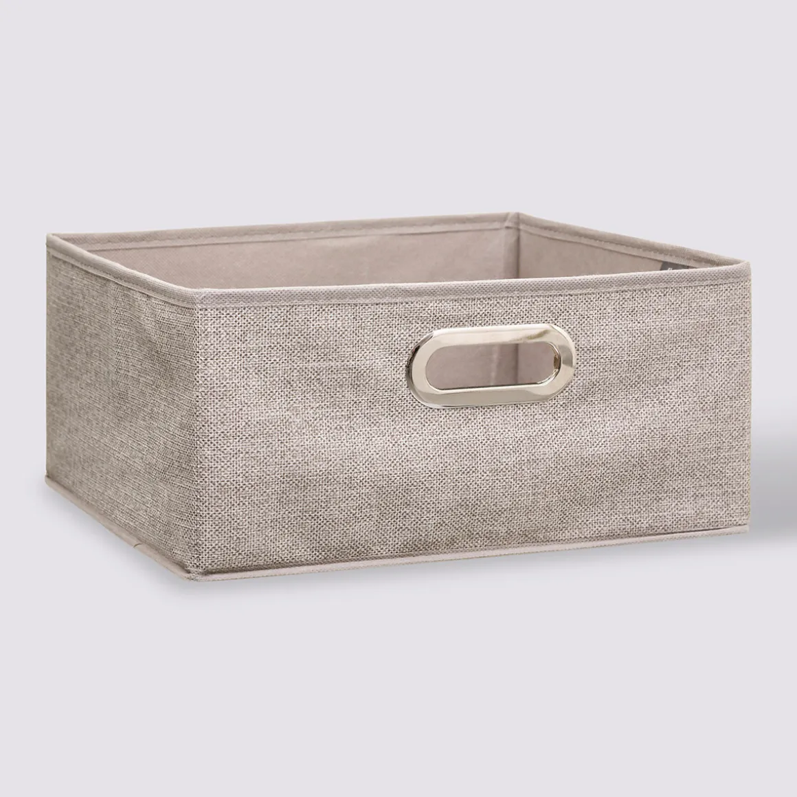 Panier tissu 31x15 cm, Beige chiné