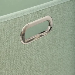 Panier tissu 31x31 cm, Bleu pétrole