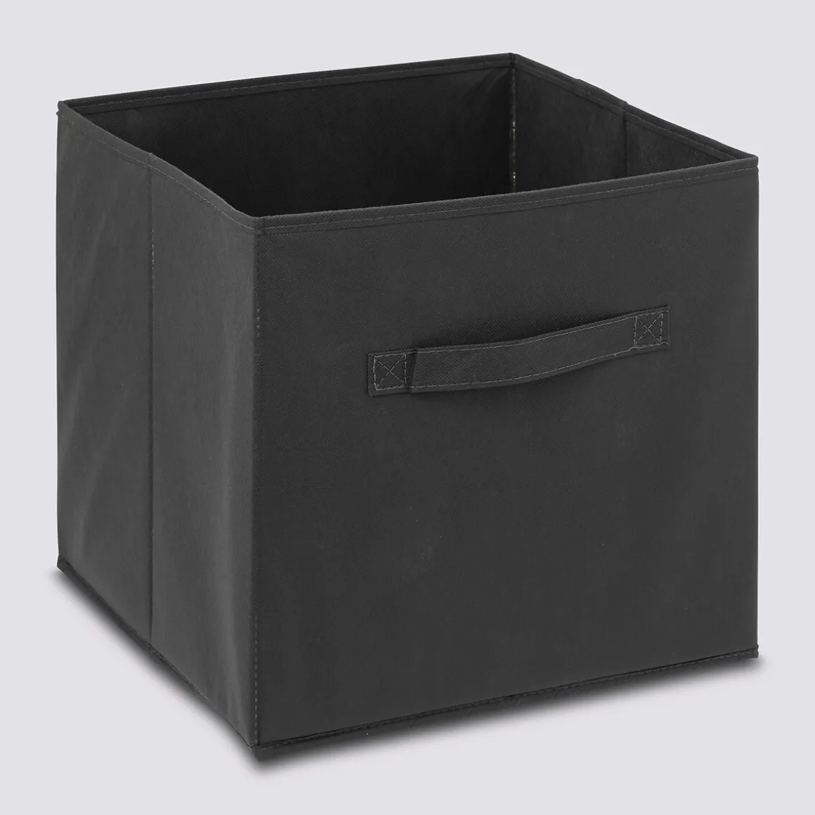 Panier tissu 31x31 cm, Gris anthracite