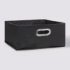 Panier tissu 31x15 cm, Gris anthracite