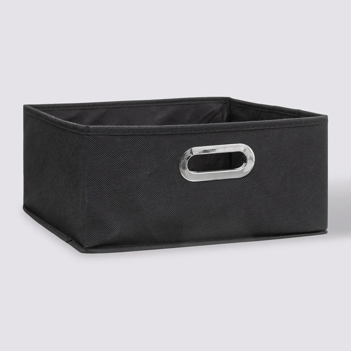 Panier tissu 31x15 cm, Gris anthracite
