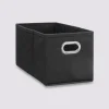 Panier tissu 15x31 cm, Gris anthracite