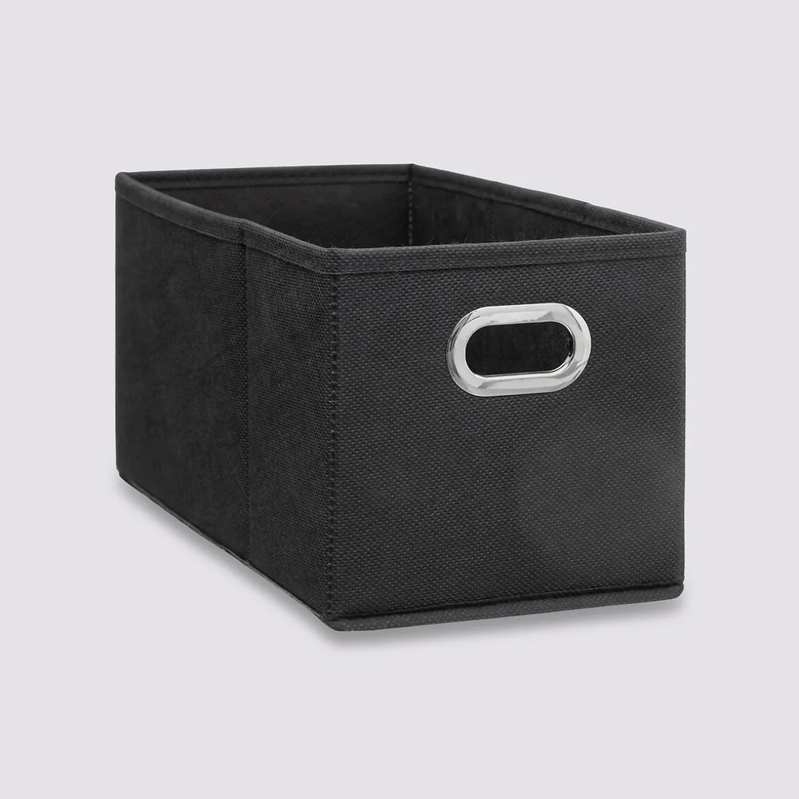Panier tissu 15x31 cm, Gris anthracite