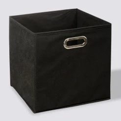 Panier tissu 31x31 cm, Noir
