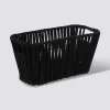 Panier tissu 15x31 cm, Noir