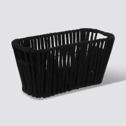 Panier tissu 15x31 cm, Noir