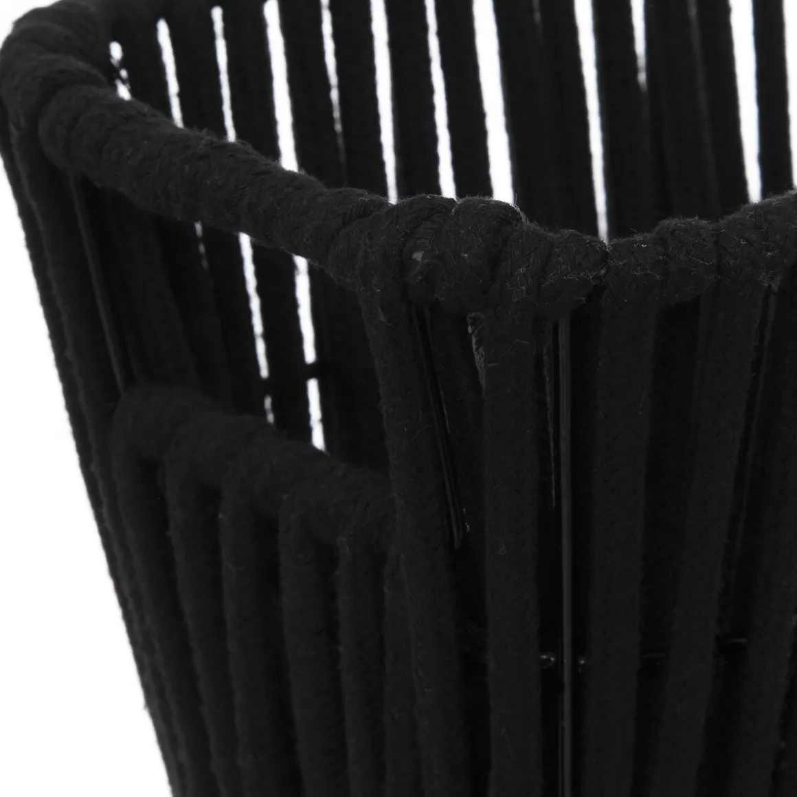 Panier tissu 15x31 cm, Noir