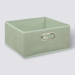 Panier tissu 31x15 cm, Vert clair