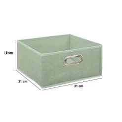 Panier tissu 31x15 cm, Vert clair