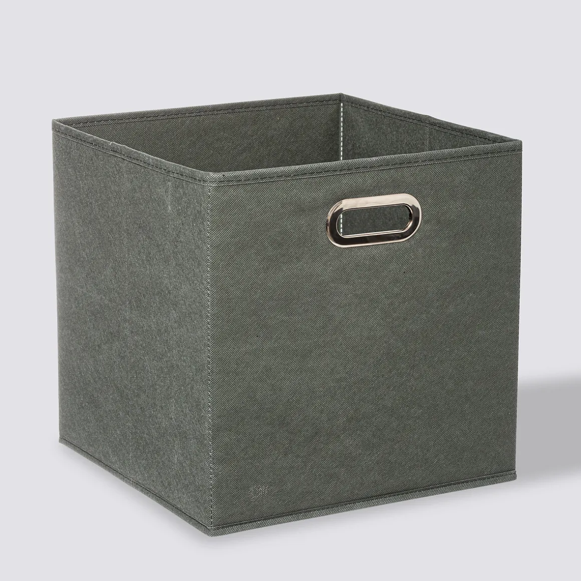 Panier tissu 31x31 cm, Vert Kaki