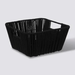 Panier tissu 31x15cm, Noir
