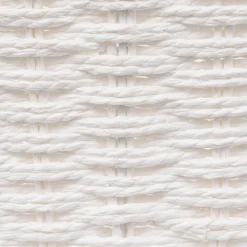 Panier vannerie 31x15cm, Blanc