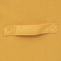 Panier velours 31x31 cm, Jaune