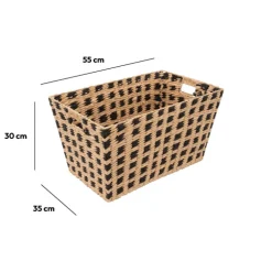 Panier 55x35 cm, Noir